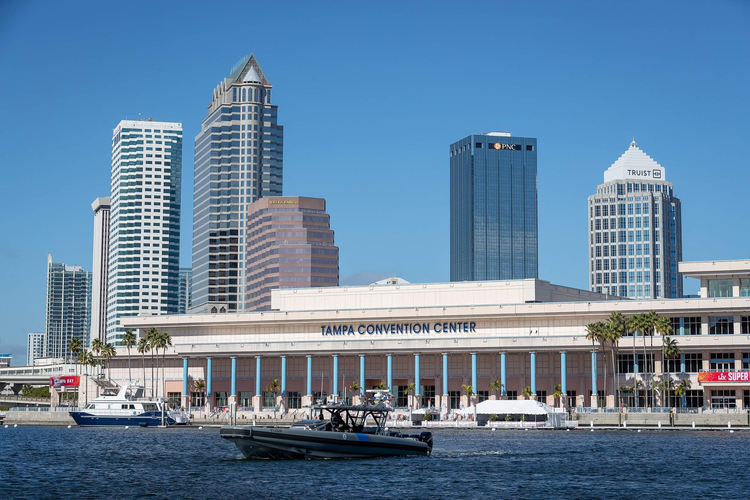 Tampa Convention Center on the waterfront